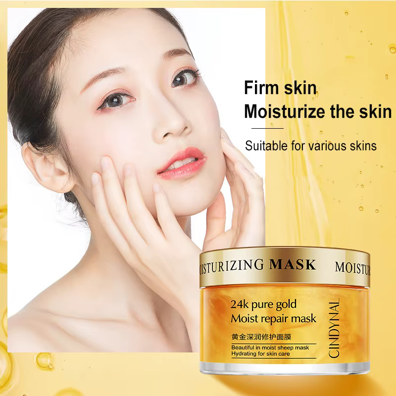 Masque réparateur humide en or pur 24k