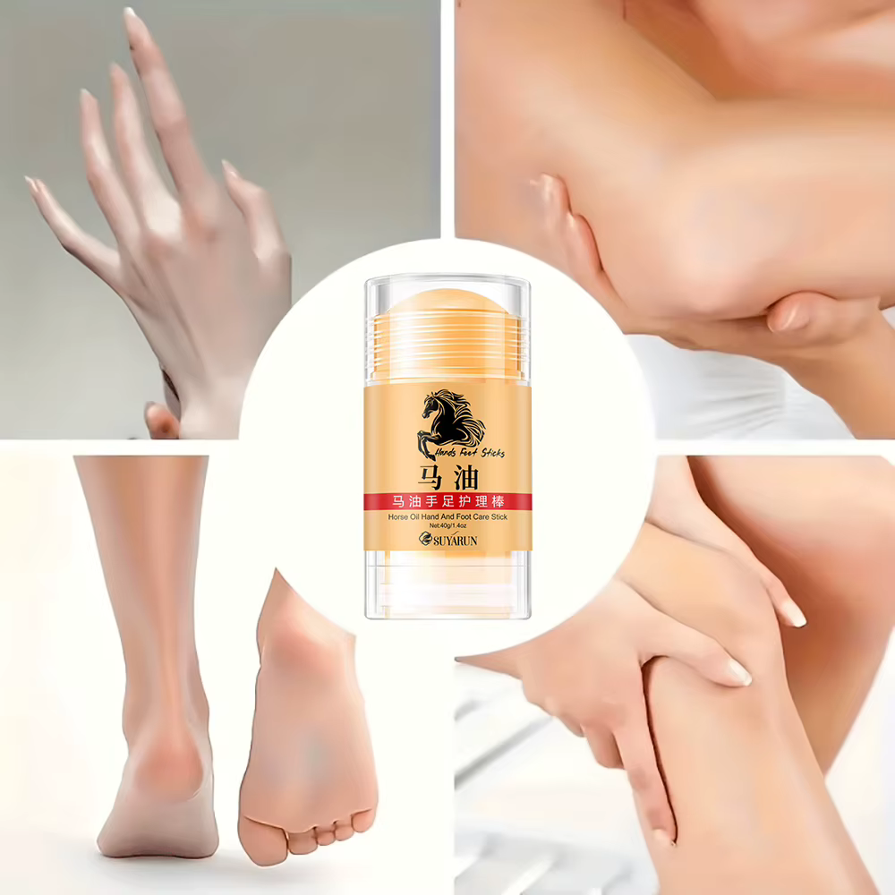 SUYARUN Premium huile de cheval soin des pieds aux mains bâton-baume hydratant et réparateur Intense pour peau sèche et