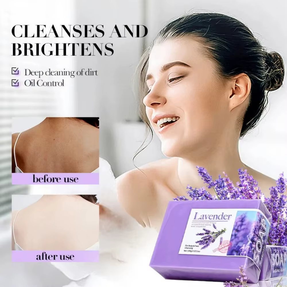 Savon à l'huile essentielle de lavande biologique naturel