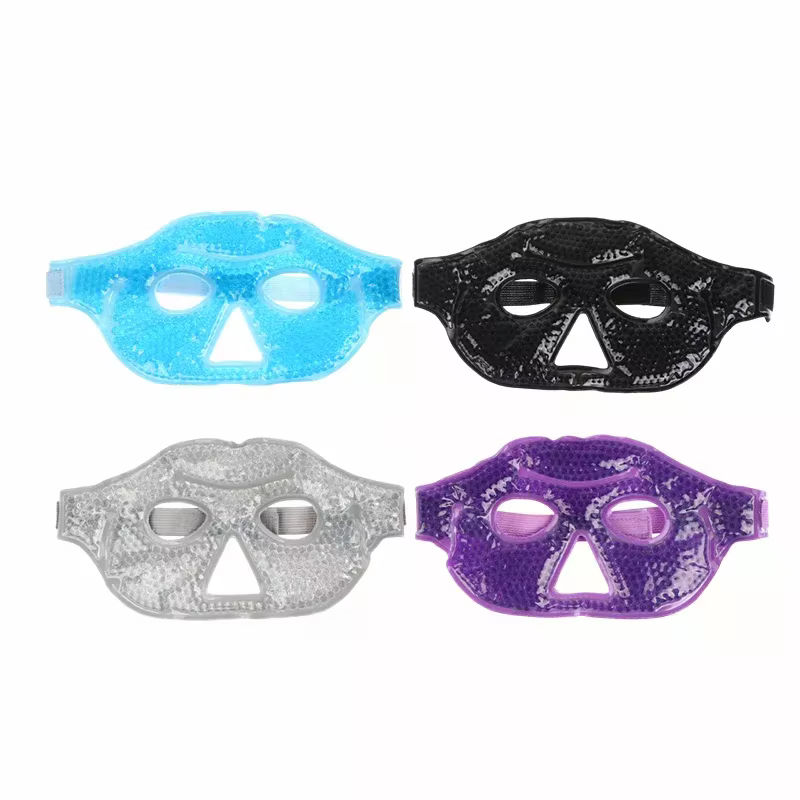 Masque pour les yeux rafraîchissant réutilisable Visible avec perles de Gel compresse