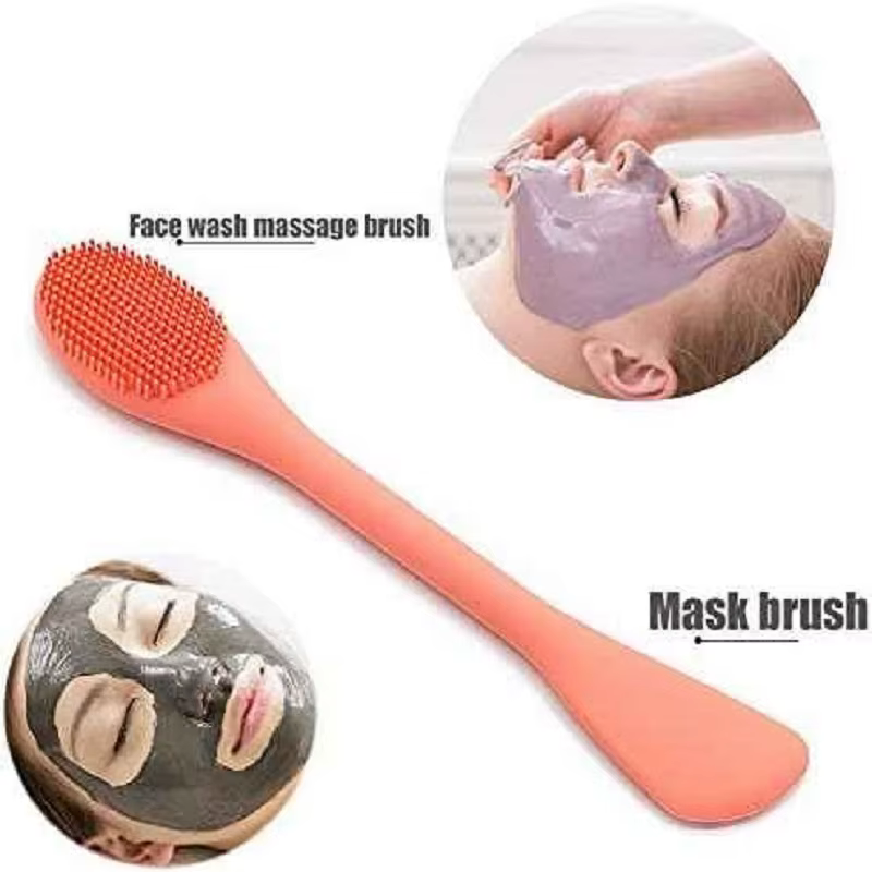 1PC Brosse nettoyante pour le visage en silicone à double tête