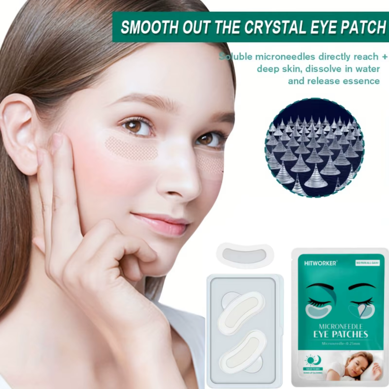Masque pour les yeux à l'acide hyaluronique
