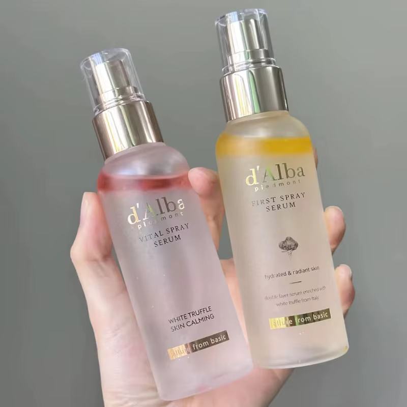 DAlba Corée Sérum Tonique à la Truffe Blanche 100ml, Spray Fixateur Visage Hydratant et Nourrissant, Brillance Naturelle, Essence Soin de la Peau en Brume