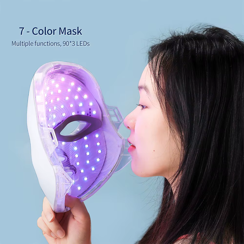 Masque facial et cou LED