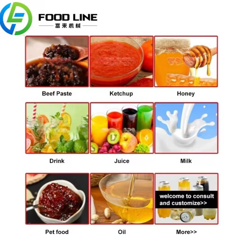 Machine automatique de remplissage et d'étiquetage pour barbecue au chocolat, pâte de tomate, Sauce au pot de Ghee, Machine de remplissage et d'étiquetage