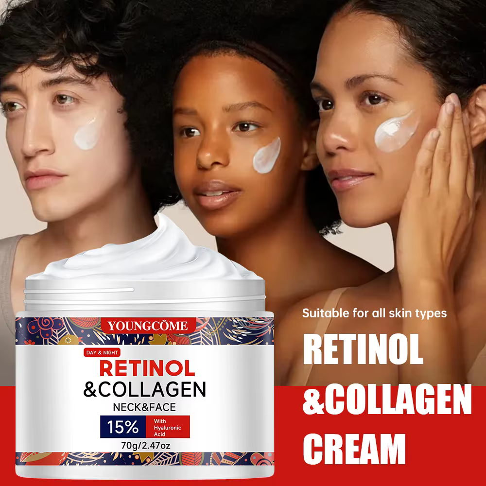 "Crème Anti-âge au rétinol et au collagène – Hydratation et raffermissante intense