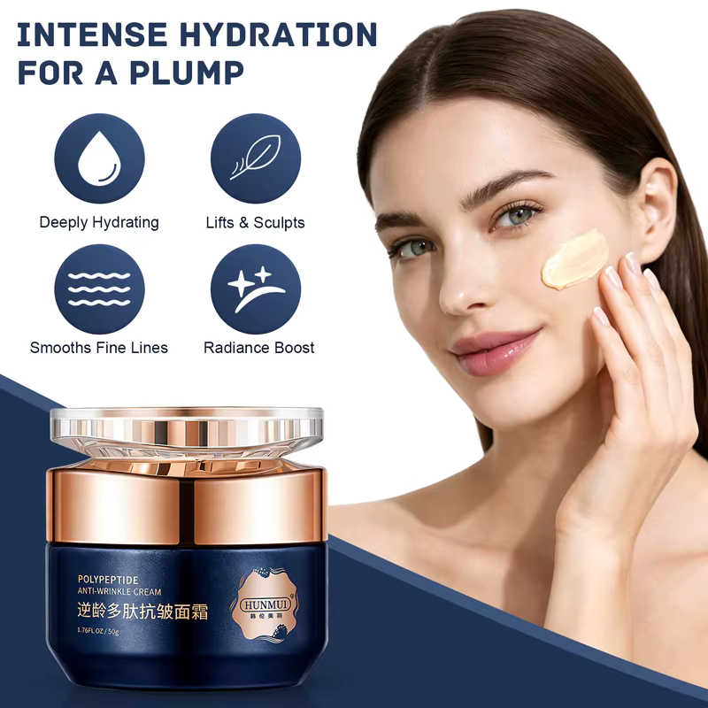 Crème hydratante pour le visage anti-rides au polypeptide 50g
