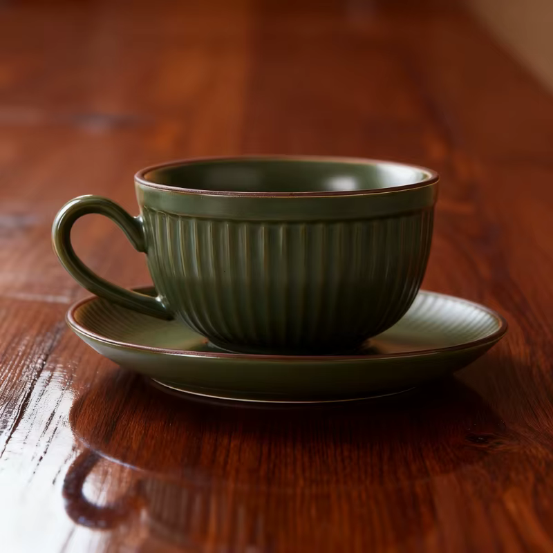 Tasse à café en céramique INS de haute qualité 250ml-300ml, tasse à latte, cappuccino, mocha, style européen, petite tasse de luxe