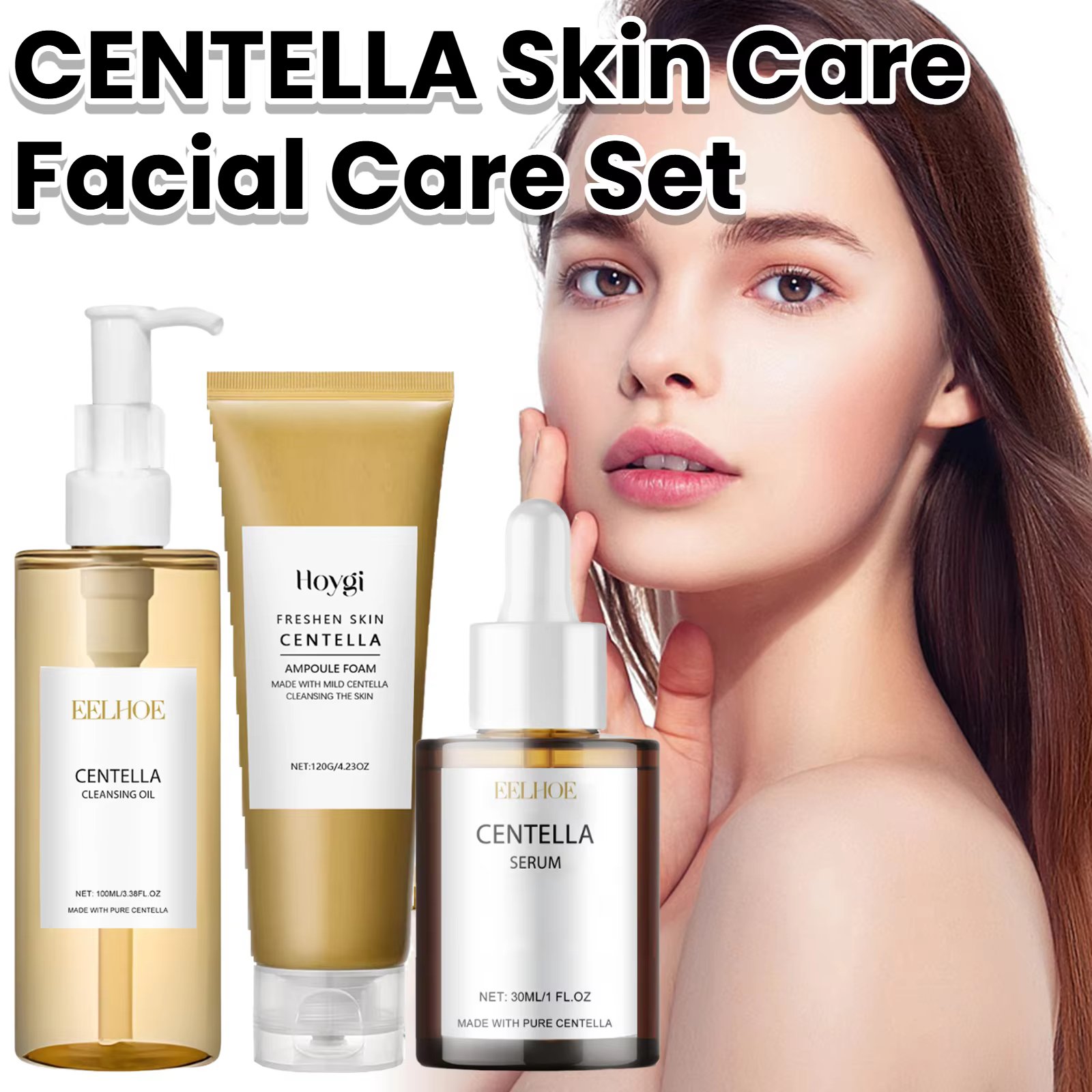 Centella soins du visage Combo démaquillant apaisant doux huile