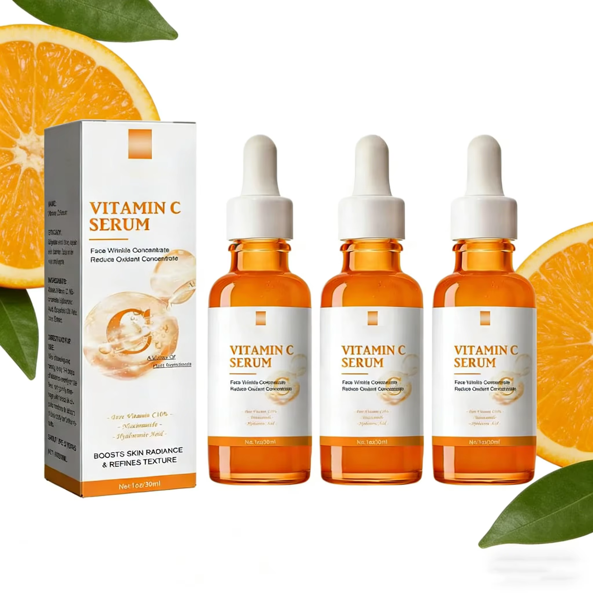 Sérum dissolvant de rides à la vitamine C pour le visage