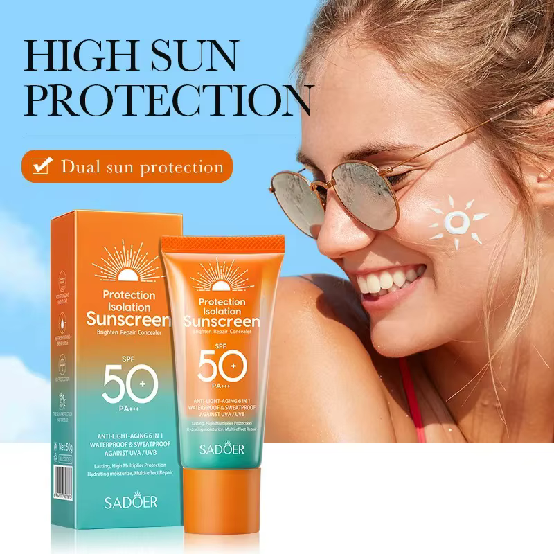 Crème solaire SPF 50+ pour le visage