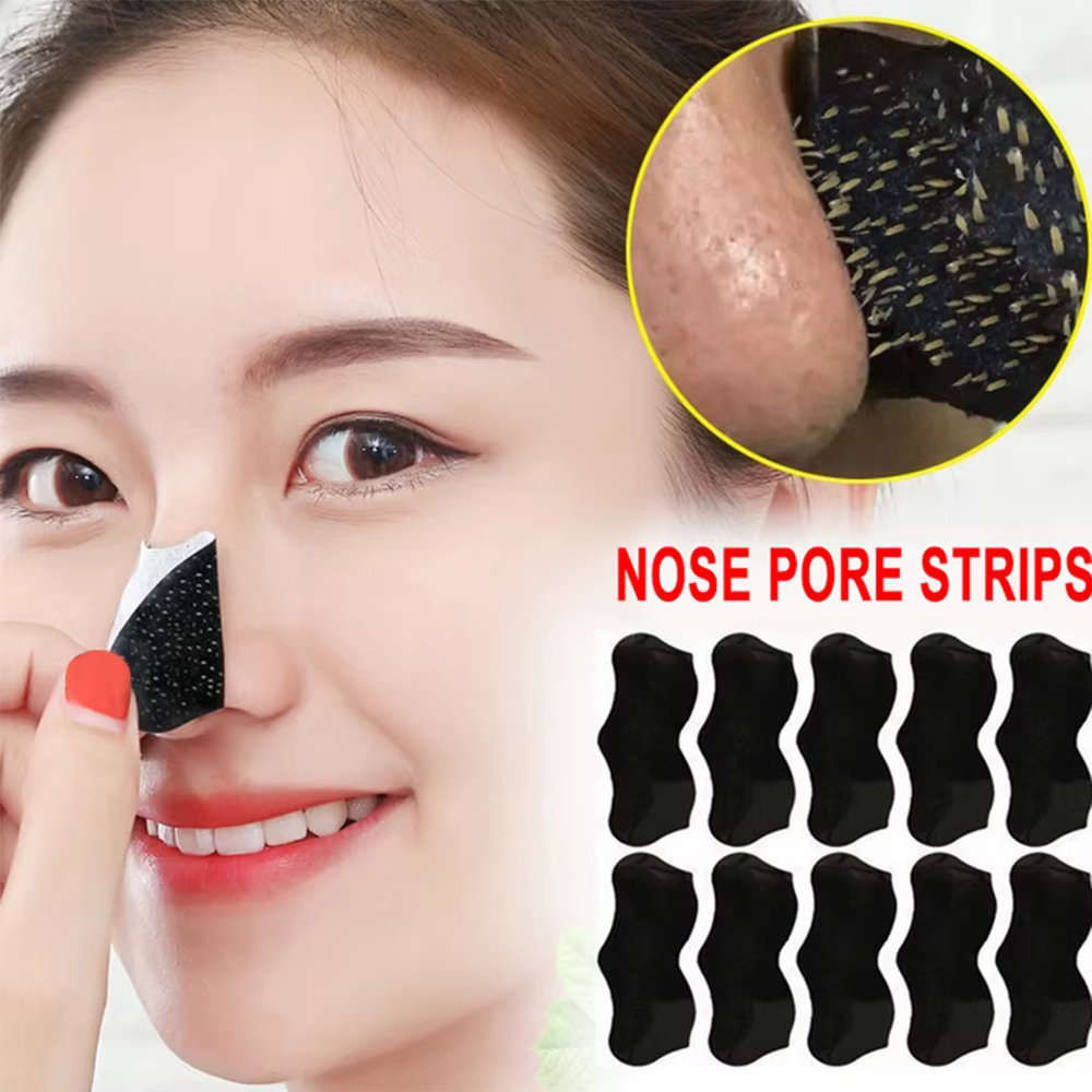 Nez points noirs dissolvant masque bandes nasales tête noire nez