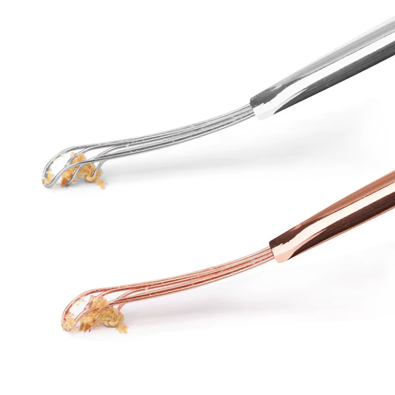 Nettoyeur d'oreille Portable en acier inoxydable, cuillère à oreille, dissolvant de Curette de cire d'oreille, cuillère de nettoyage d'oreille, outil de nettoyage en spirale