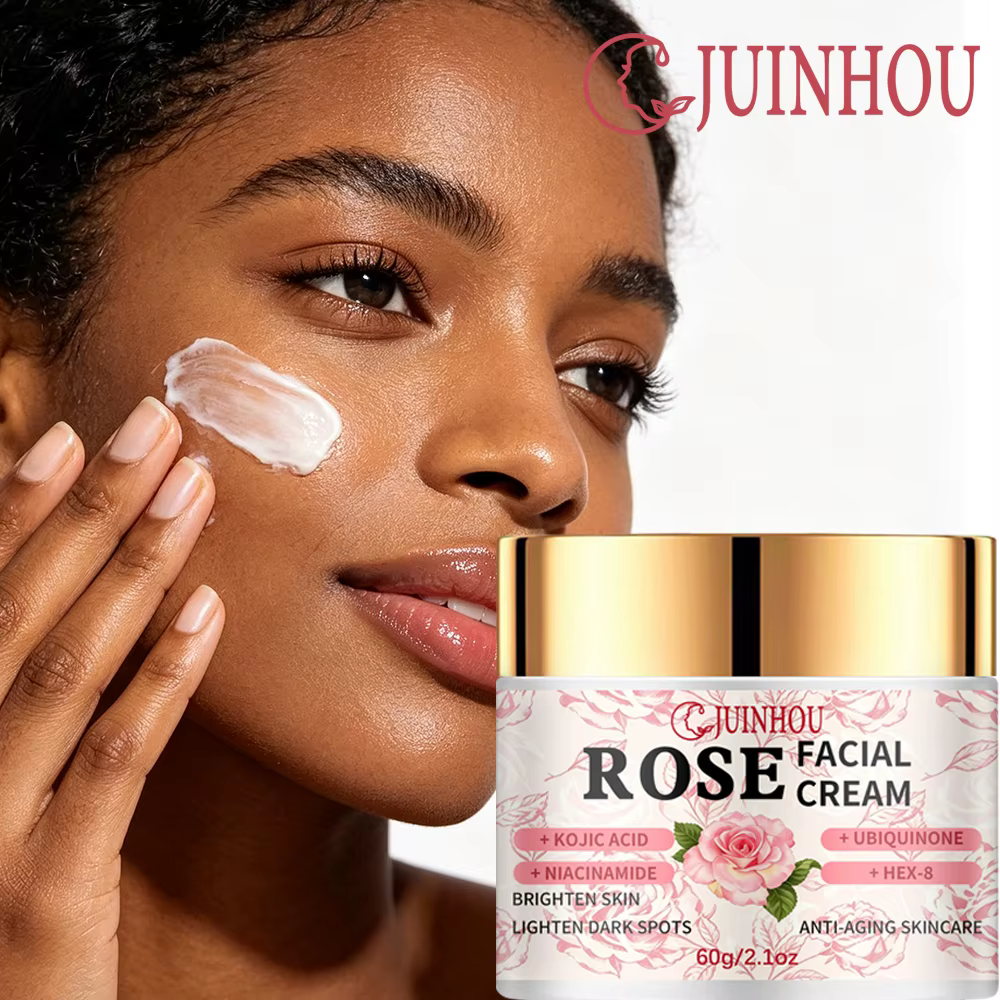 Crème Visage Éclaircissante et Hydratante JUINHOU pour Femmes à la Niacinamide et à l'Acide Kojique pour Peaux Ternes – Soin Léger – Meilleure Vente