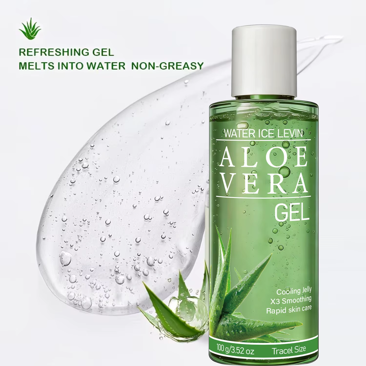 Gel d'aloe vera avec acide hyaluronique