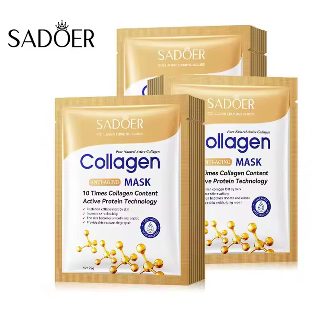 5/10/20/30 pièces SADOER collagène masque Facial raffermissant hydratant réparation éclaircissant soin de la peau