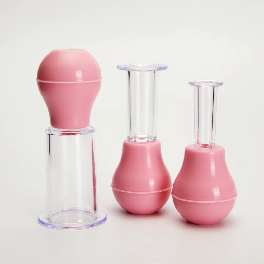 Ventouses de massage faciales en caoutchouc pour lifting du visage