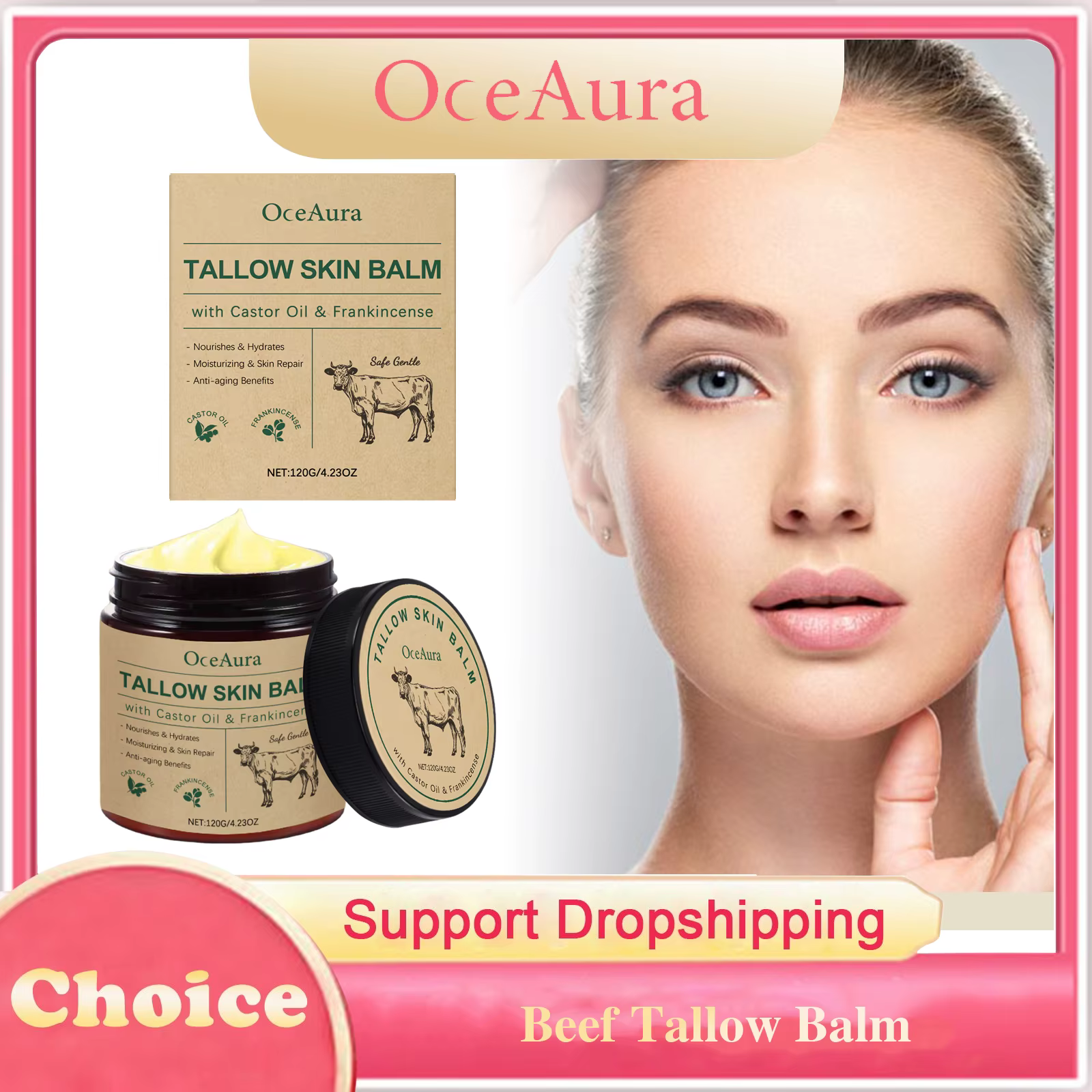 Baume hydratant pour le visage