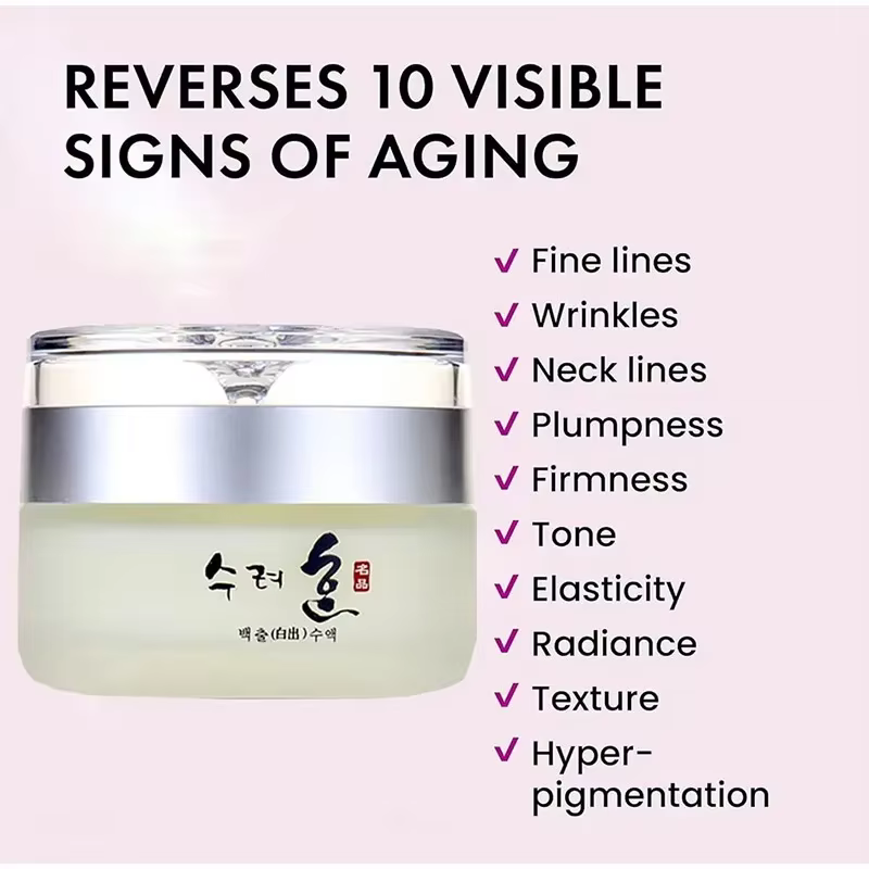Crème hydratante raffermissante pour le visage en verre