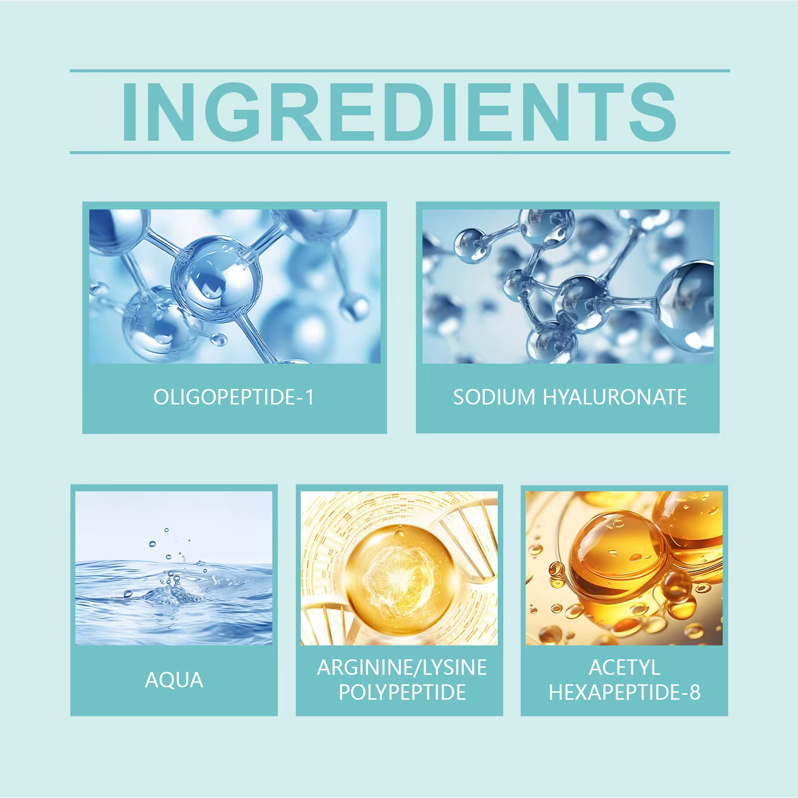 Sérum Visage à l'Acide Hyaluronique 84% Cono Peptide Essence : Atténue les Rides