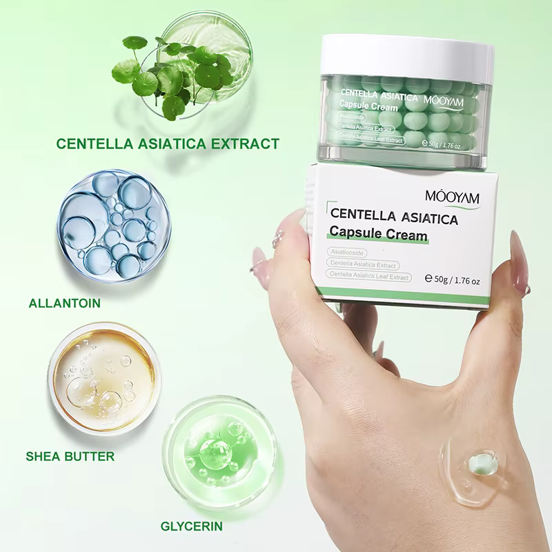 Crème Visage Coréenne en Capsules avec Centella & Astaxanthine