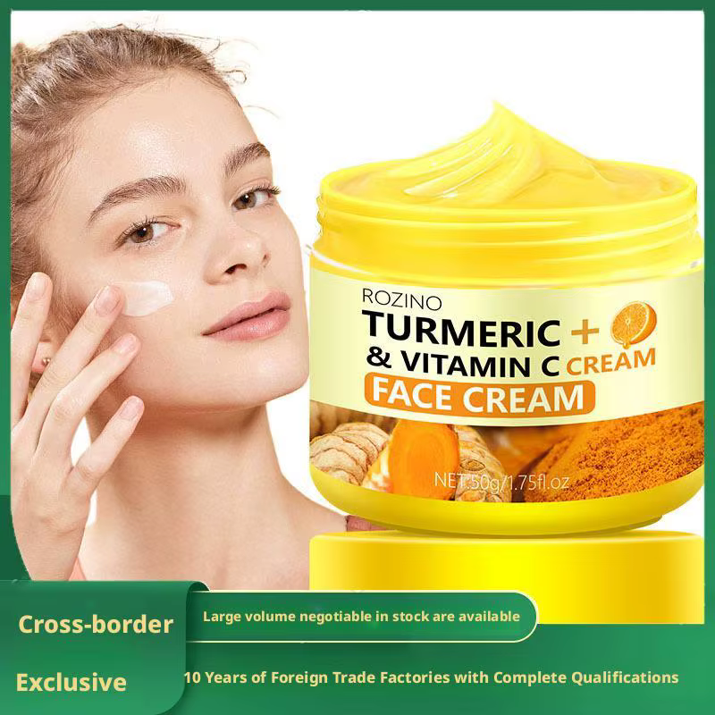 Crème Visage au Curcuma et Vitamine C : Raffermit