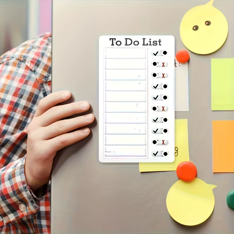 Tableau de liste de tâches quotidiennes, planificateur de liste de choses à faire coulissant pour enfants, étudiants, tâches ménagères, devoirs et gestion des tâches personnelles
