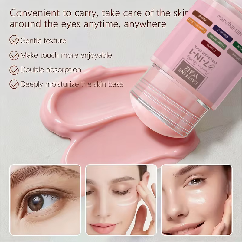 Stick Crème Contour des Yeux Hydratant et Raffermissant Intense 7-en-1 à la Caféine 50g
