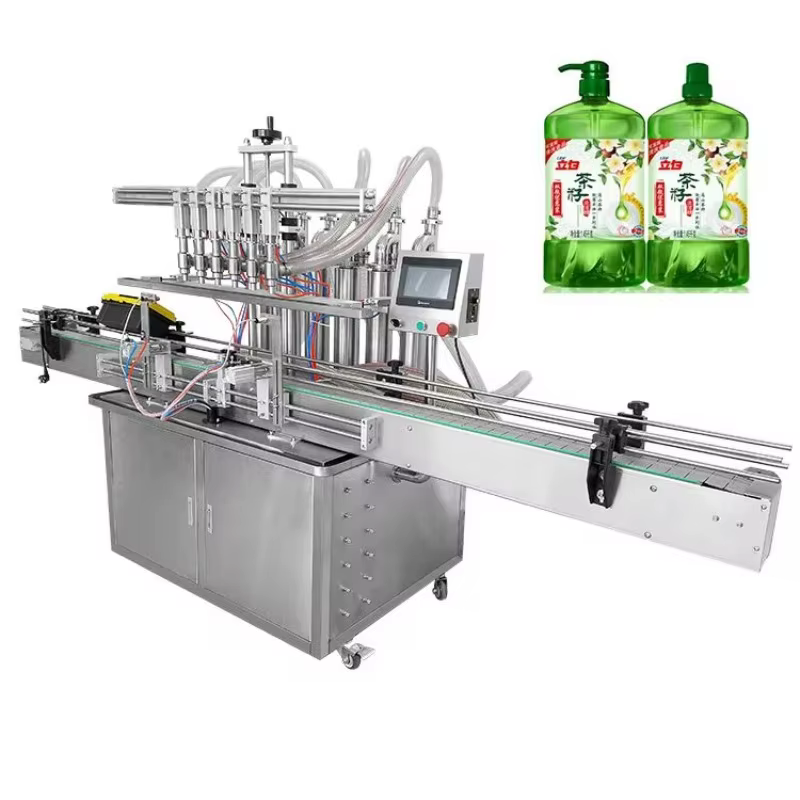 Machine de remplissage quantitative automatique de jus de lait d'eau liquide de Servo de confiture de Sauce de chili de bouteille de Ketchup de crème