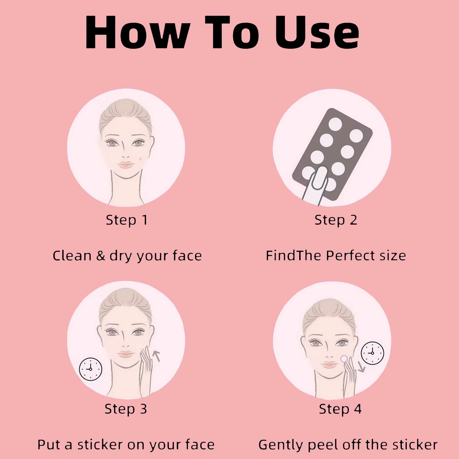 Patch anti-acné en forme d'étoile