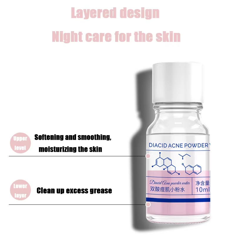 Essence d'acné concentrée d'acide salicylique rose de 10 ml - contenant