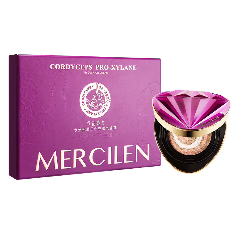 Mercilen Water-Gloss Flawless Three-Color Skin-Nourishing Cushion Bb Cream 15g*2
