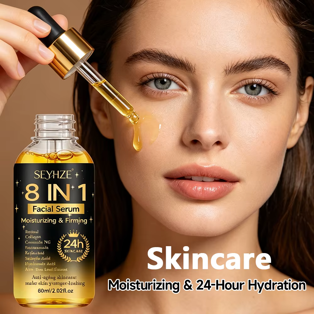 SEYHZE Coffret d'Essences Hydratantes 8-en-1 (3 pièces) Soin de la Peau - Niacinamide