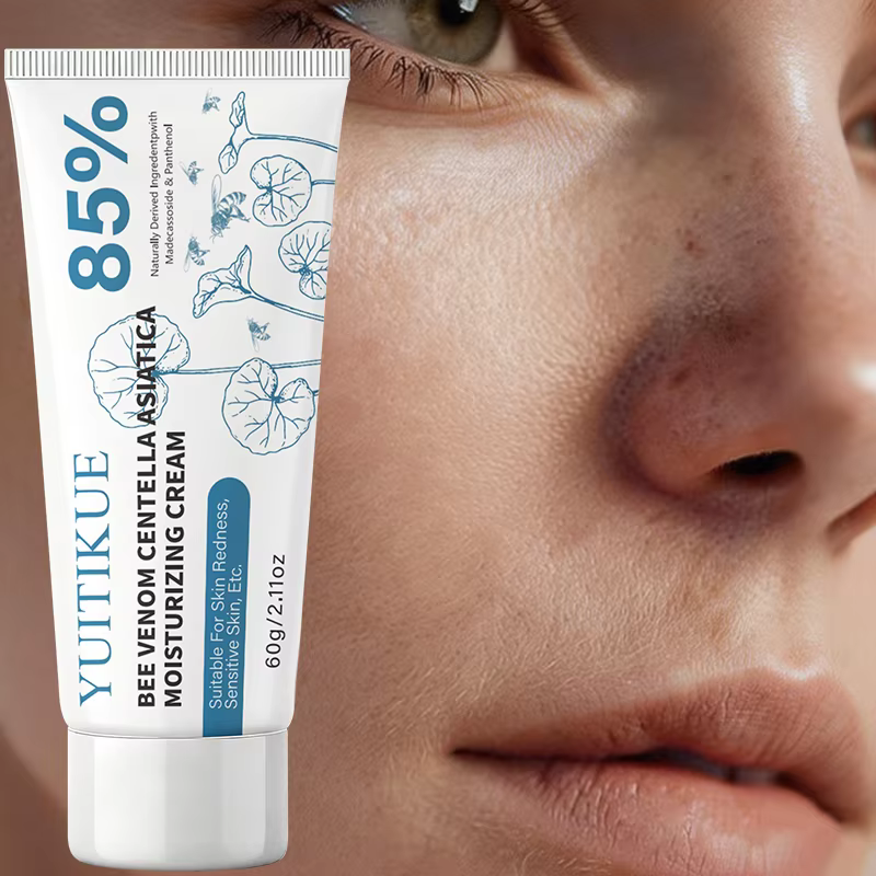 Crème YUITIKUE 85% Centella Asiatica + venin d'abeille | Hydratant Intensif pour Peaux Sensibles et sujetes aux