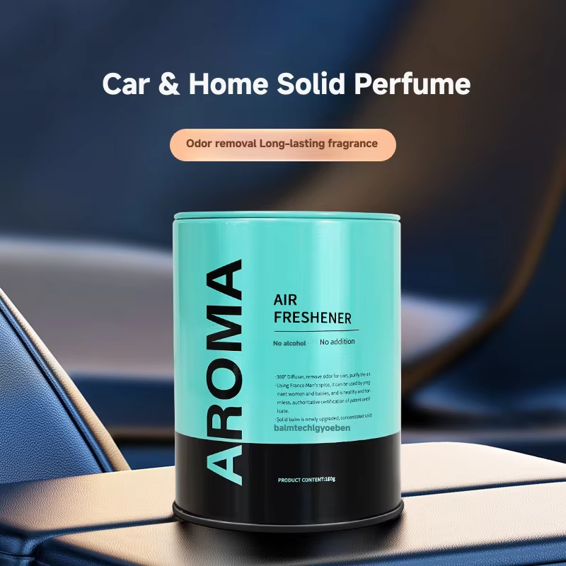 1pc Crème solide désodorisante d'aromathérapie automobile avancée, laisse un parfum longue durée et élimine les odeurs dans les voitures et les maisons