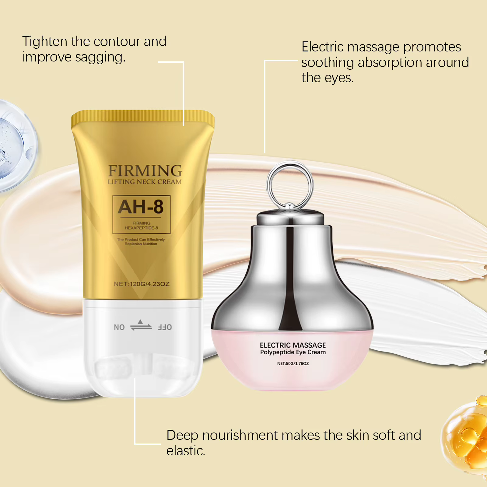 Kit de Soin Raffermissant Visage : Resserre la Peau des Yeux