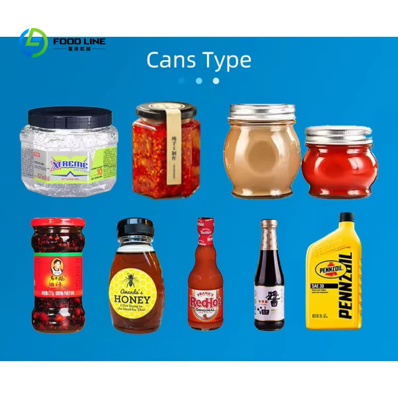 Ligne de remplissage automatique personnalisable pour pâte d'arachide, pâte de sésame, sauce au bœuf, sauce crémeuse aux champignons et huile de coco en bouteilles plastiques