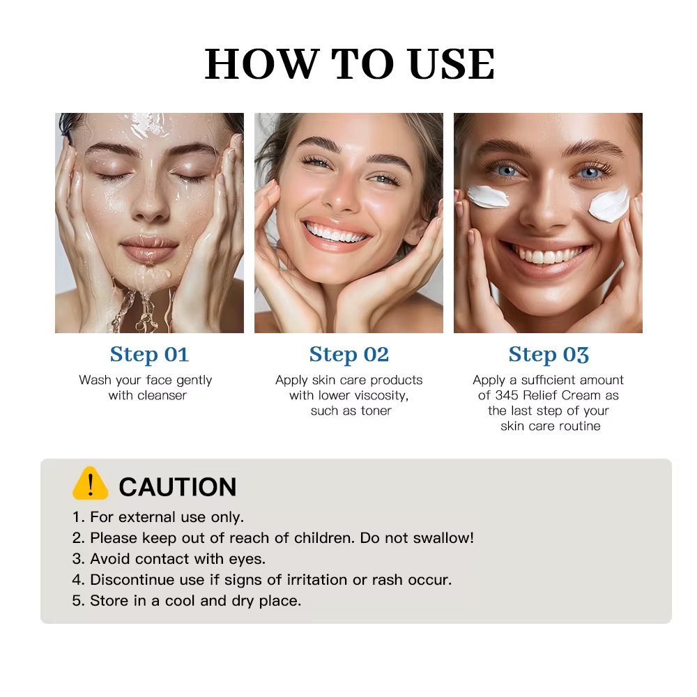 Crème apaisante 345, 03/hydratant pour le visage
