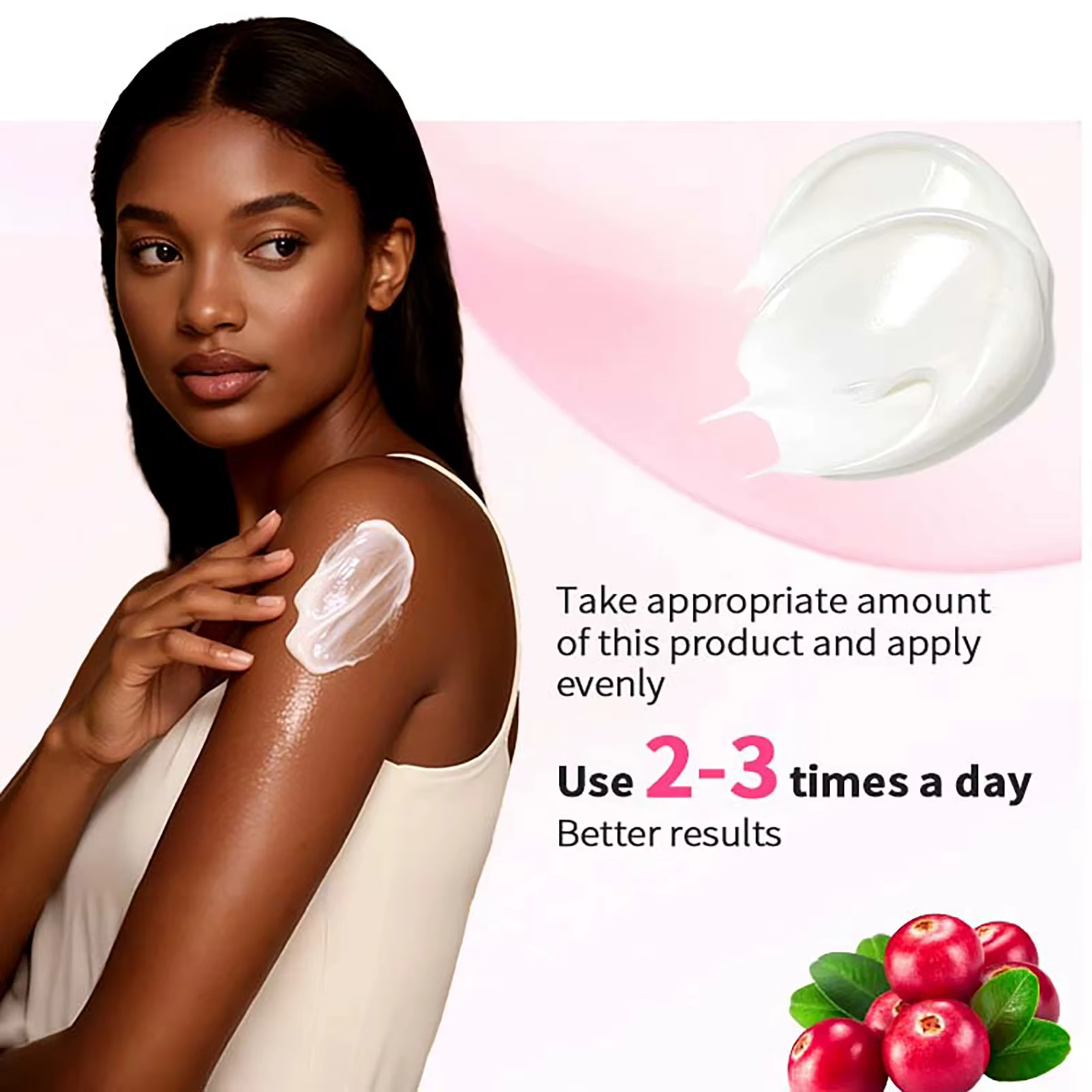 Crème éclaircissante pour le corps avec AHA et Niacinamide