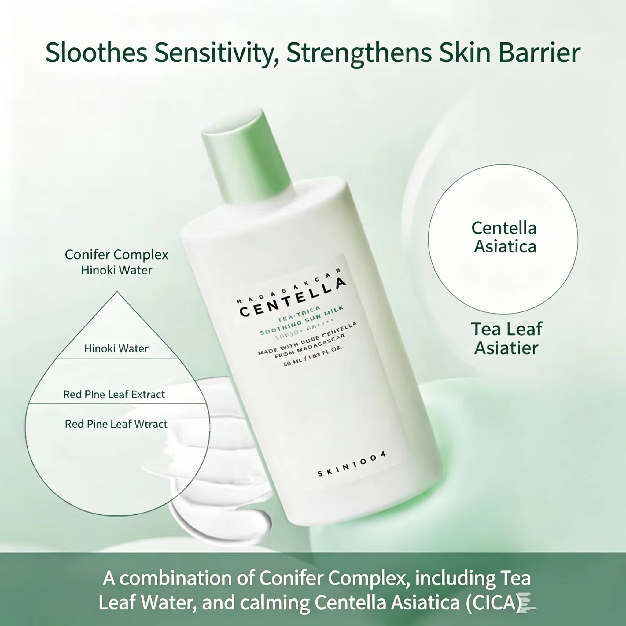 Tea-Trica Lait solaire apaisant SPF50+ Crème