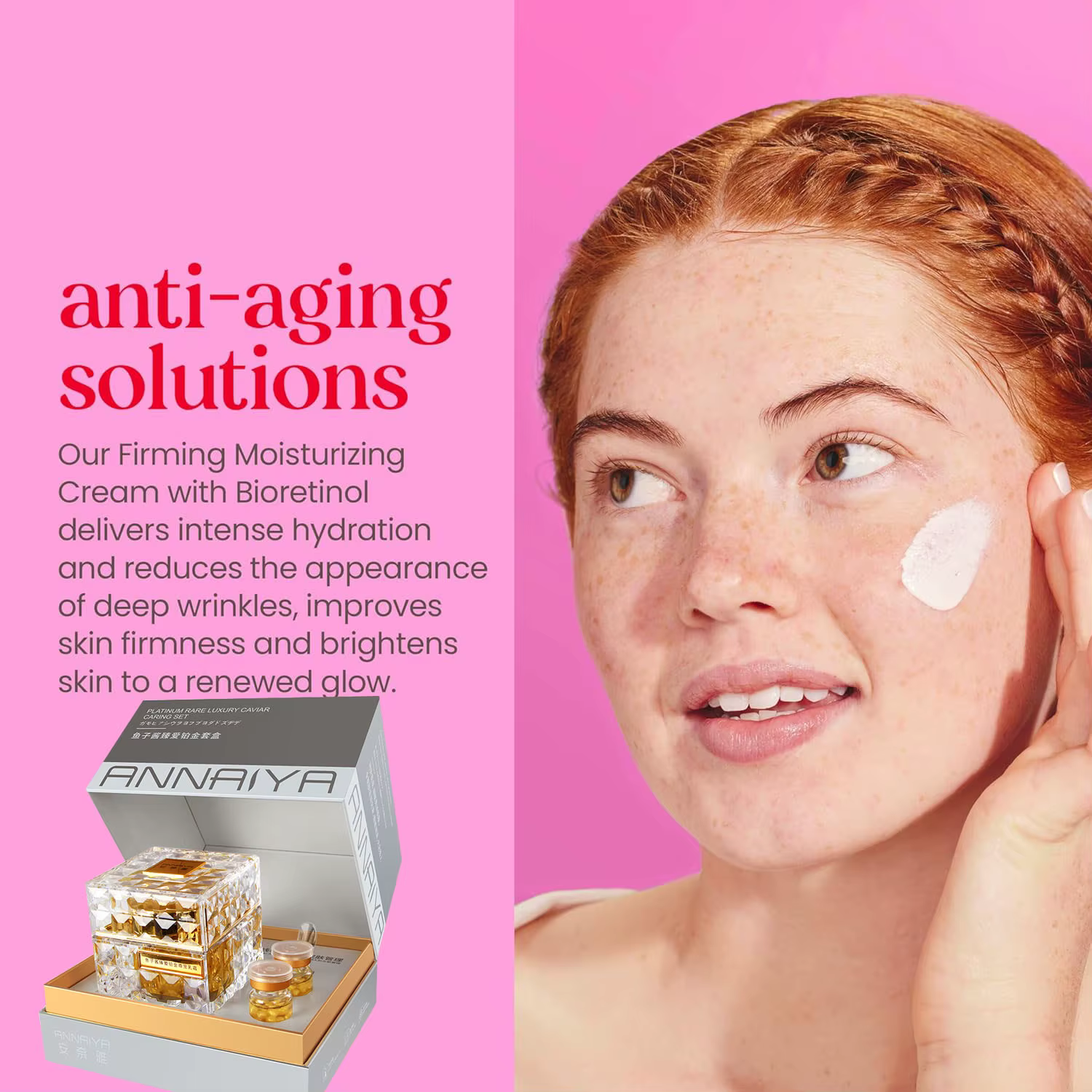 Platine Rare luxe Caviar soin crème pour le visage Anti-rides hydratant raffermissant Anti-âge réparateur nourrissant ensemble de soins de la peau