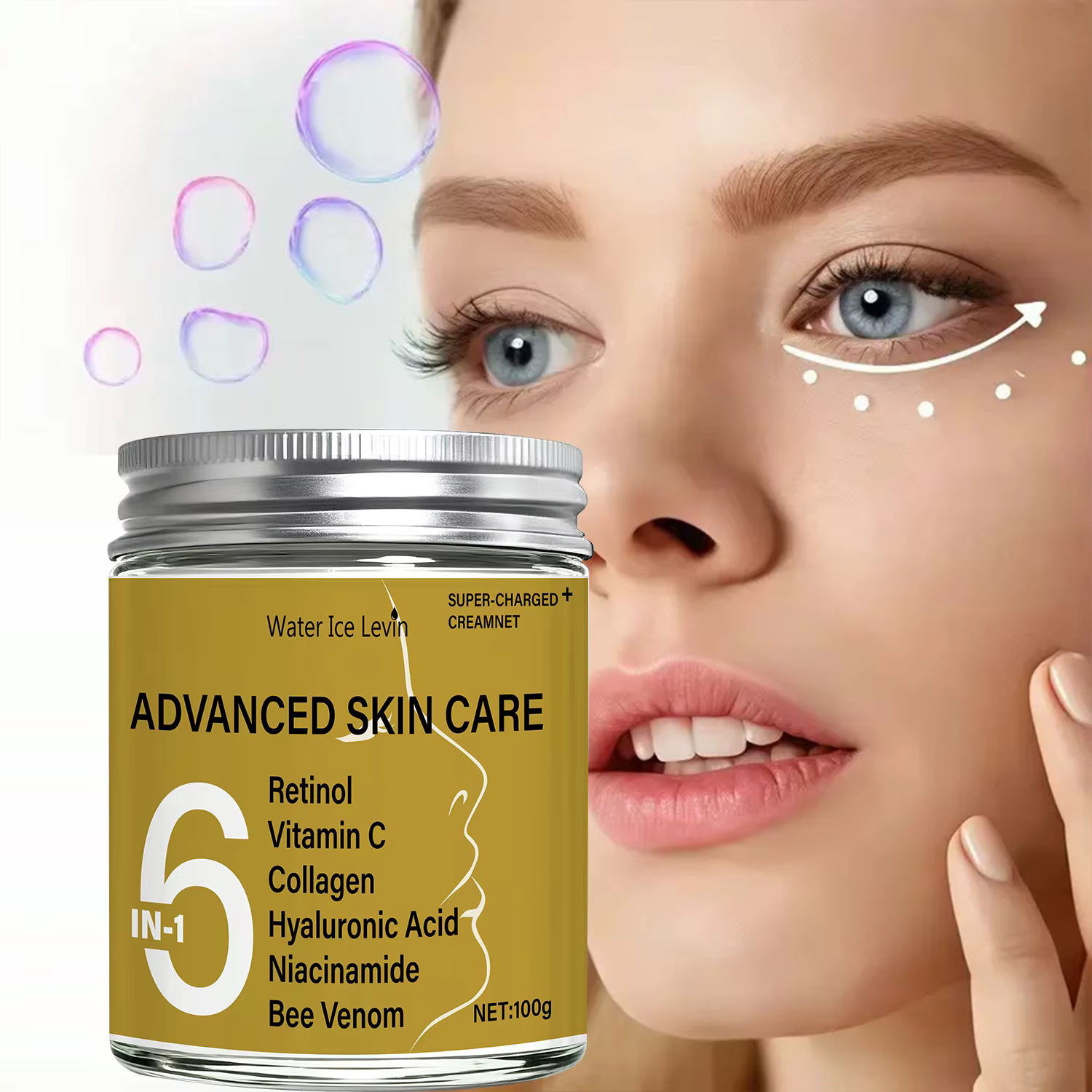 Crème Visage Avancée Hiver - Complexe Rétinol, Vitamine C et Venin d'Abeille, Éclat et Fermeté, Formule Multi-Actions pour Peau Radieuse