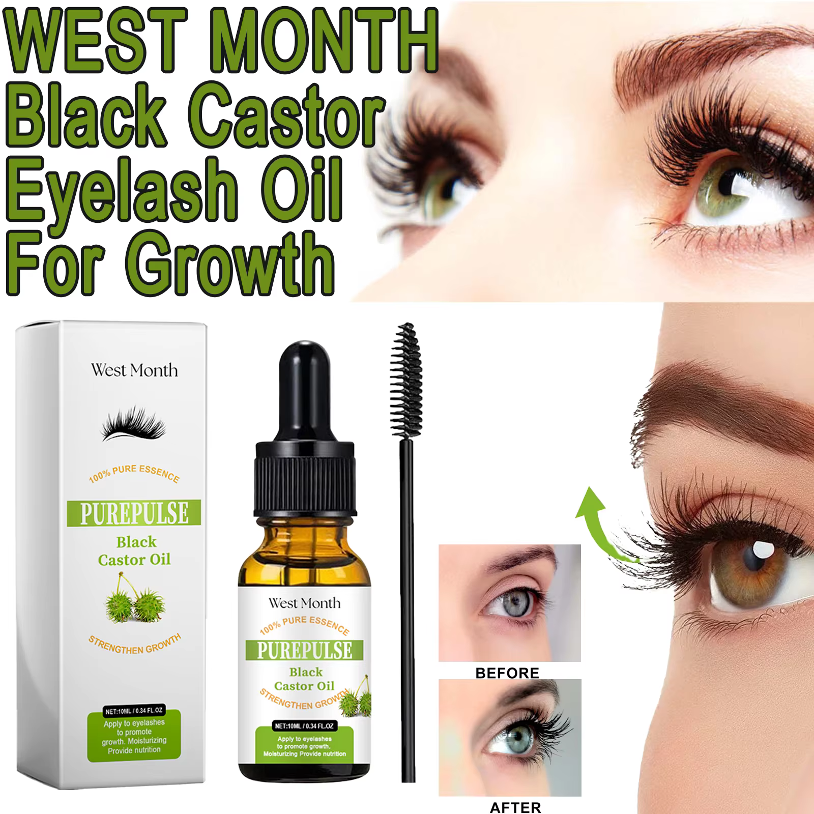 Sérum pour cils 100% naturel pur