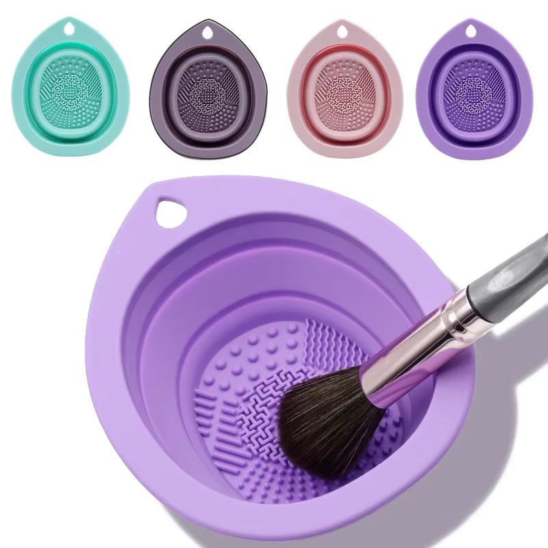 Nettoyeur de brosse de maquillage en Silicone