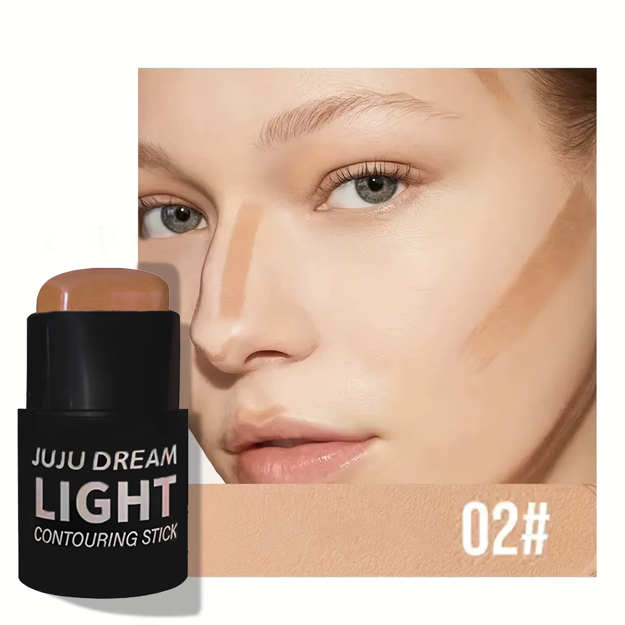 Bâton de contour longue durée : bronzant mat