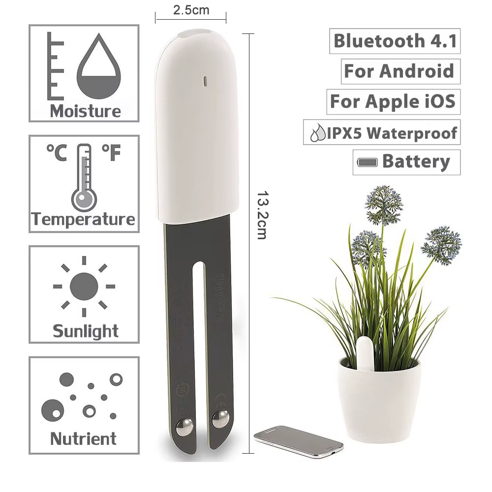 HHCC Xiaomi soins des fleurs moniteur de plantes intelligent produits de fleurs moniteur flore jardin herbe sol eau fertilité pour Xiaomi Mijia APP