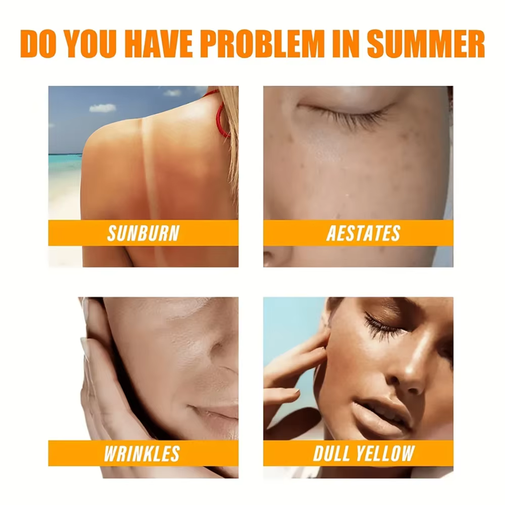 Crème solaire blanchissante pour le visage et le corps