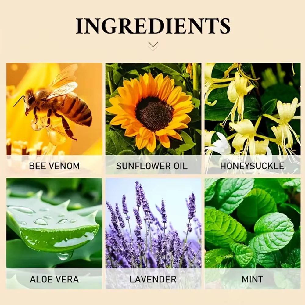 Crème Premium au Venin d'Abeille Visage et Cou – Boost de Collagène, Raffermissante, Liftante, Hydratante Naturelle, Non Grasse, Soin Doux et Amélioré