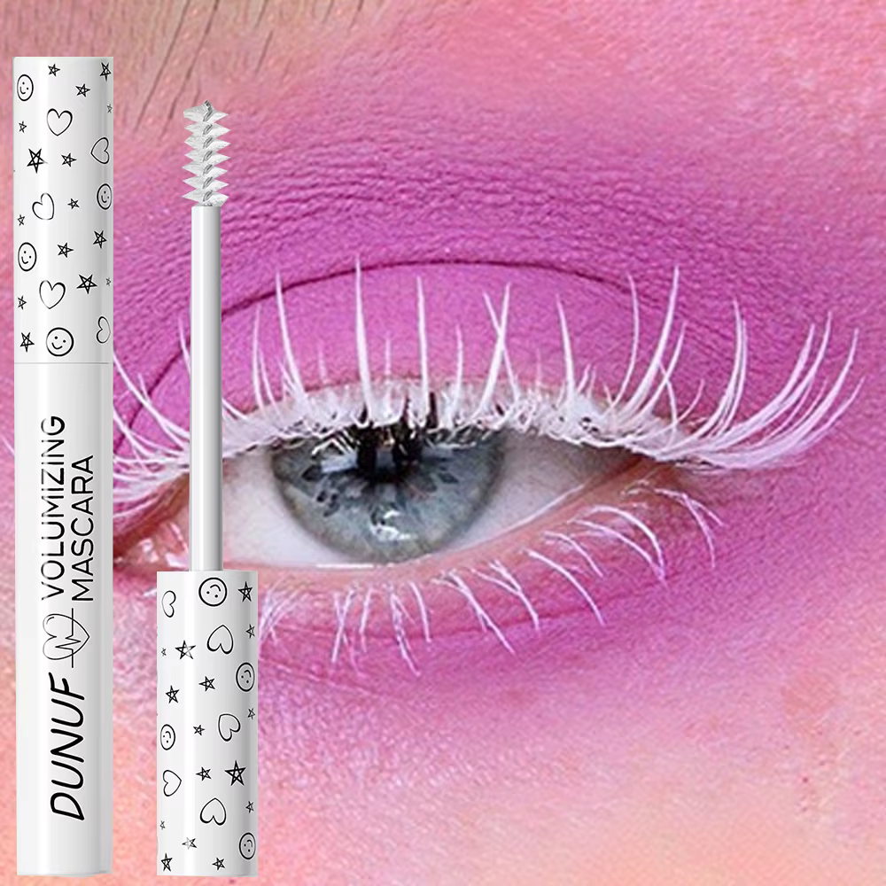 Mascara bouclé coloré imperméable à l'eau séchage rapide Extension de cils cils multicolores maquillage durable Mascara blanc imperméable