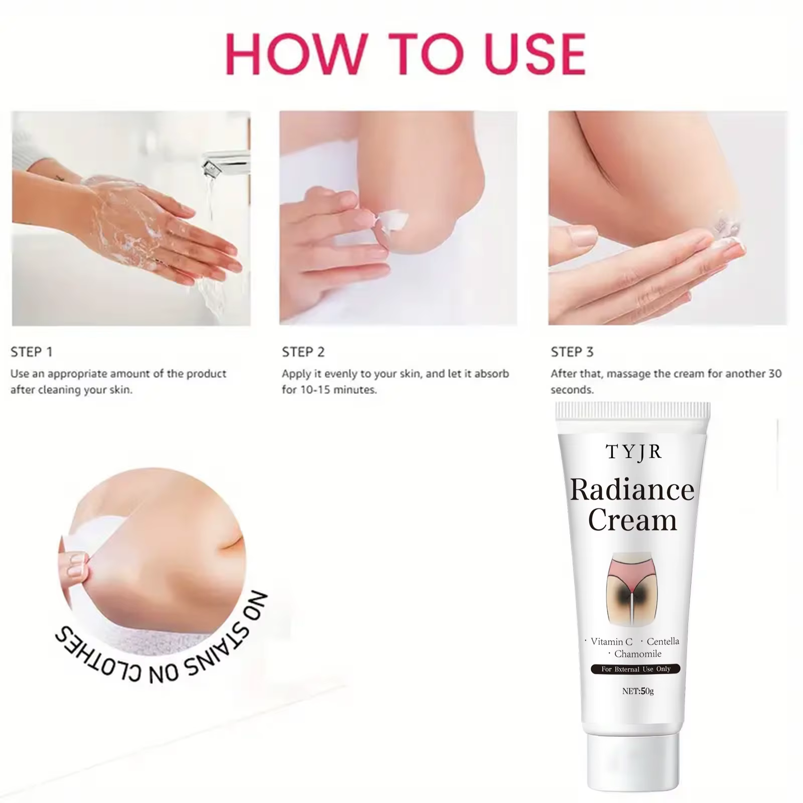 La crème blanche-neige contient Niacinamide et Centella Asiatica